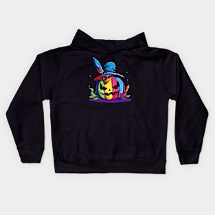 Helloween Wpap Art Kids Hoodie